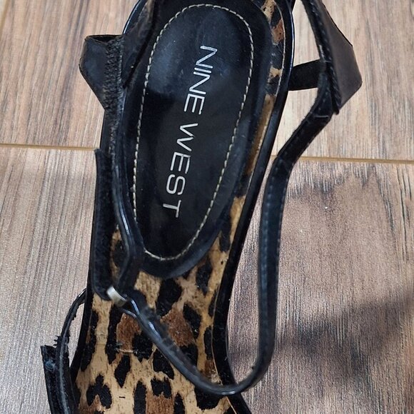 Nine West Leopard Prints High Heels size 7.5 - Picture 3 of 9